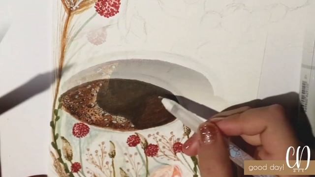 Good Day! Coffee & Pancakes Drawing | Markers Art смотреть онлайн