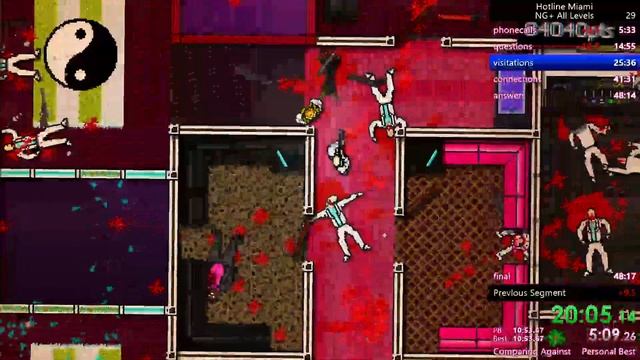 hotline miami speedrun NG+ All levels (39:34.91) смотреть онлайн