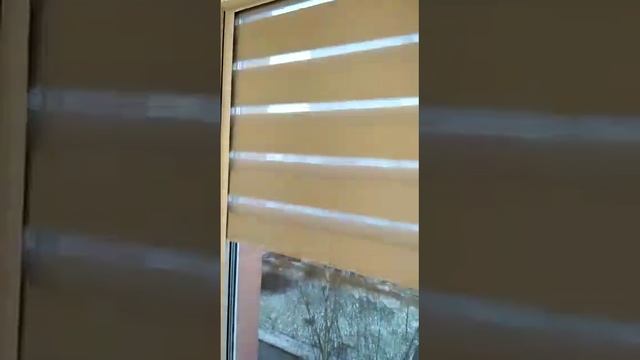 Рулонные шторы Уни 2 зебра день ночь с тканью блэкаут, от SVIL