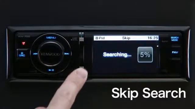 Kenwood KIV-700 iPod Skip Search Feature смотреть онлайн