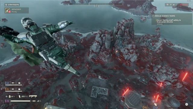 Helldivers 2 - Tank Explosion via Pod Landing смотреть онлайн