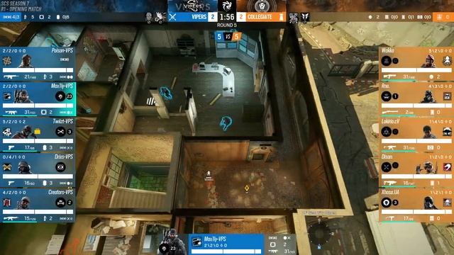Vipers Esports vs Collegiate | R1 | SCS7 Swiss Stage смотреть онлайн