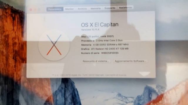 iMac 20' del 2007 4GB Fastizzato con SSD! #macfaaast смотреть онлайн