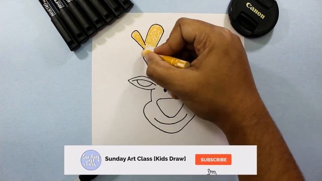 Christmas Deer Drawing - Draw For Kids | Sunday Art Class (Christmas Series)