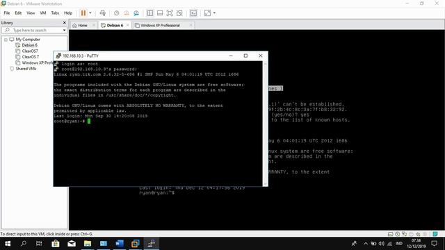 Debian 6 & ClearOS 7 - SSH Server смотреть онлайн