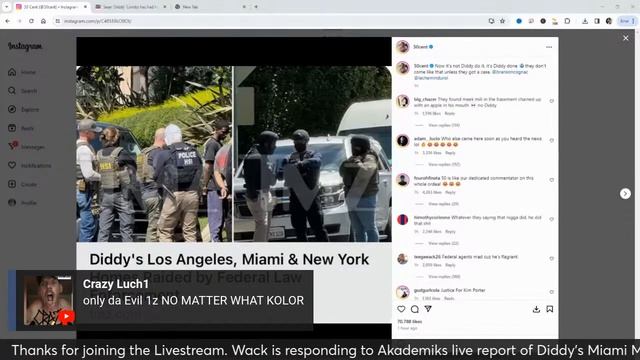 WACK 100 REACTS LIVE TO AK STREAM ABOUT DIDDY HOUSE RAID ON CLUBHOUSE смотреть онлайн