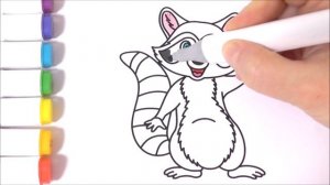 Енот Как Рисовать Енота Рисуем Енота Рисуем Раскраски