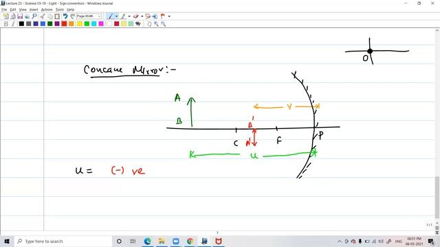 Lecture 23 Science Ch 10 Light Sign convention and intro to mirror formula смотреть онлайн