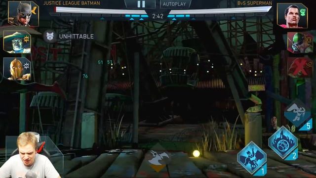 Injustice 2 Mobile. 5-STARS Justice League Batman Review + Gameplay. A bit disappointed... смотреть онлайн