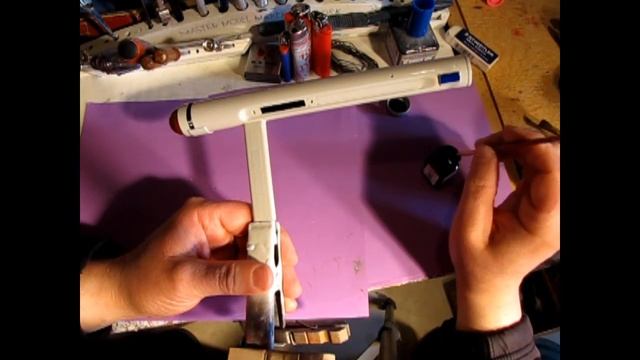 Let's Build AMT U.S.S. ENTERPRISE Kit 6676 Part 11 - Painting The Details смотреть онлайн