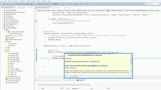 Android 4.0 Tutorials || 57. WebView - Part 3. WebView Client смотреть онлайн