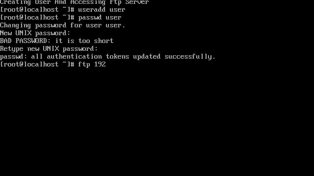 Create user to access FTP serer. смотреть онлайн