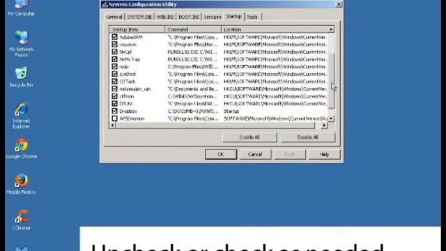 How to change startup programs in Windows XP смотреть онлайн
