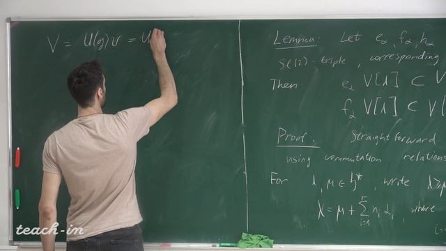 Уваров Ф.В. - Представления алгебр Ли. Лекции - 11. Representation Of Lie Algebra