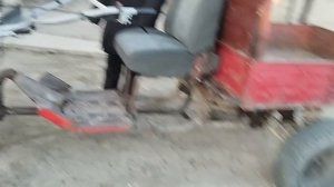 Мотоблок - Муравей, на ИЖ жевских (мотоциклетных) колëсах!