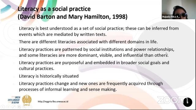 English Department UNESA Webinar Series #2: Researching Literacy from an Ideological Perspective смотреть онлайн