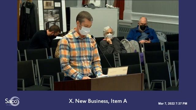 Saco City Council – March 7, 2022 смотреть онлайн