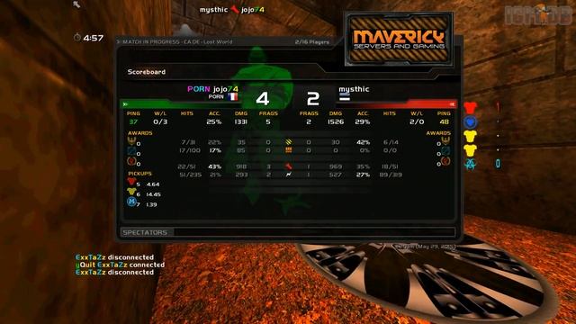 Quake Live: jojo74 vs Mysthic (Lostworld) смотреть онлайн