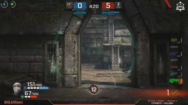 Cypher vs k1llsen - Quake Pro League - Stage 2 Week 1 смотреть онлайн
