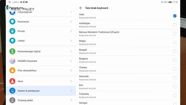 Cara Mengetik Bahasa Arab di Huawei Smart Keyboard смотреть онлайн
