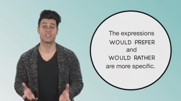 prefer, would prefer, would rather