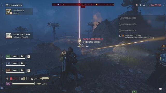 HELLDIVERS 2 extraction good time featuring eagle 1! смотреть онлайн