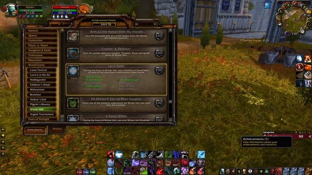 Achievement Let It Snow Winter Veil Event World of Warcraft Wrath of the Lich King смотреть онлайн