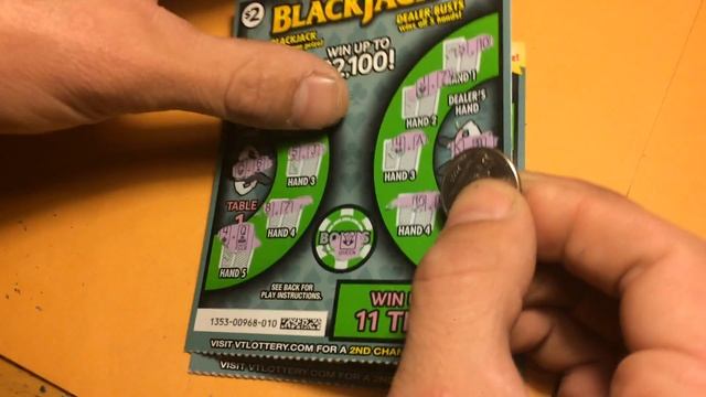 5x $2 blackjack scratch tickets. Did we get a winner?? смотреть онлайн