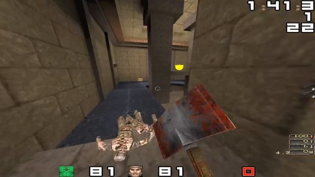 QUAKE 1 - E1M2 100% Axe Only! Skill Level - Hard смотреть онлайн