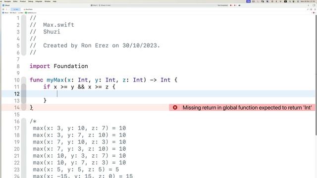 Completing the Unit Test of MyMax смотреть онлайн