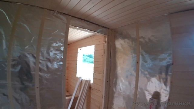 Баня с террасой - строительство бани под ключ из сухого бруса смотреть онлайн