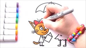 Три Кота Мультик Раскраска Рисуем Раскраски Три Кота