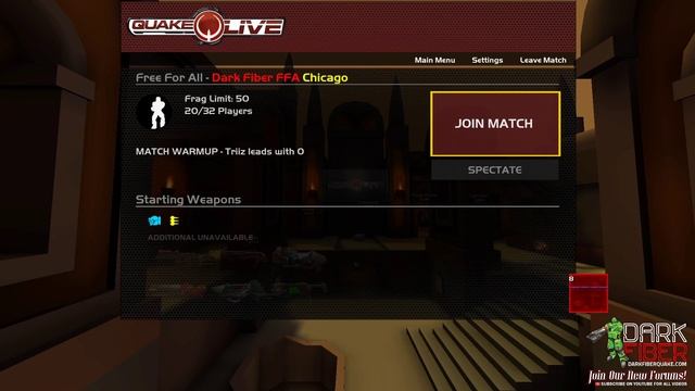 Dark Fiber Live Stream - Quake Live - https://discord.gg/v7bP7WR - Quake Champions смотреть онлайн
