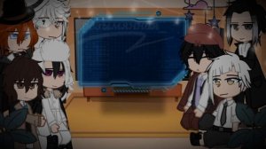 реакция бсд на Фёдора и Дазая(2/2) яой(достозай)