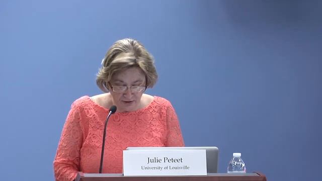 "Reacting to Refugee Crises in the Middle East" Introductory remarks by Julie Peteet смотреть онлайн