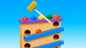 Учим цифры-яички-цветные шарики