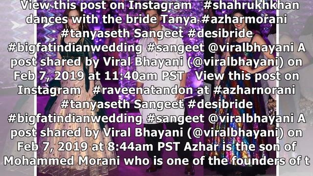 In Pics! Shah Rukh, Raveena and others attend Azhar Morani and Tanya Seth’s sangeet смотреть онлайн