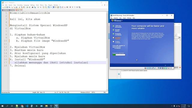 Install Windows XP di Virtualbox 7.0 смотреть онлайн