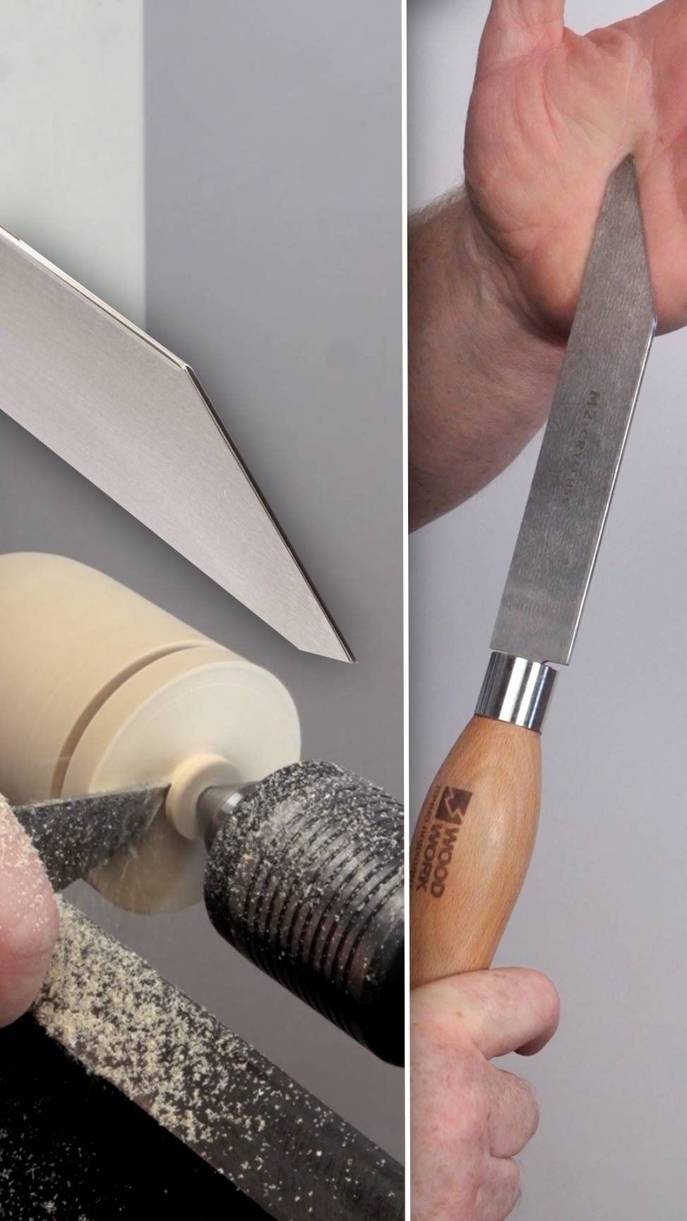 Как режет отрезной токарный столярный резец 2 мм из быстрорежущей стали HSS M2 Cryo PWT-010 Woodwork смотреть онлайн