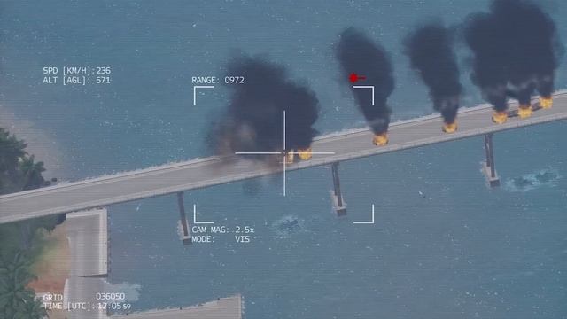 Bayraktar Tb2 Drone Brutal Attacks Russian Armed Convoy On the Bridge-ARMA 3 смотреть онлайн