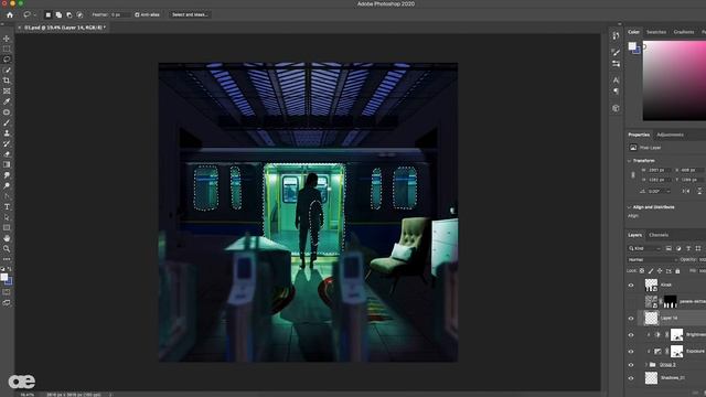 Midnight Train | Photo Manipulation Timelapse 🎨 #Photoshop2020 смотреть онлайн