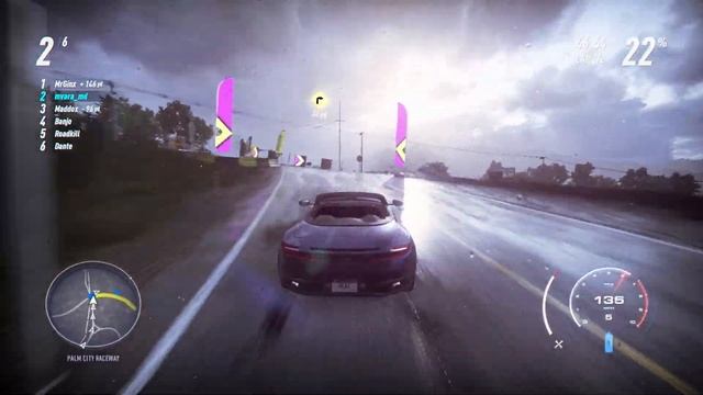 Aston Martin Blue Sport illegal car racing at midnight смотреть онлайн