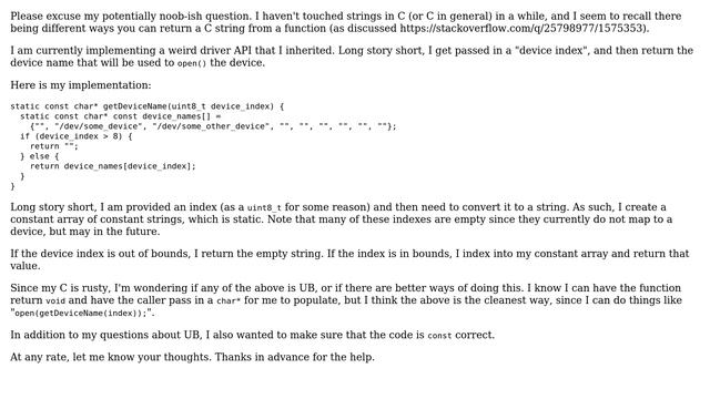 Code Review: Mapping Index to a String in C смотреть онлайн