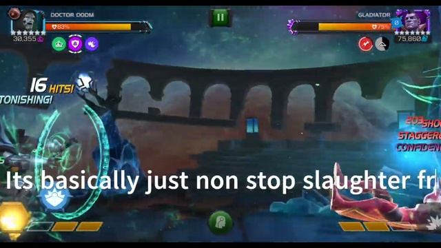 Easily Defeat Gladiator with Mystic Champ - Doom - MCOC - Side quest Gladiators Gauntlet смотреть онлайн