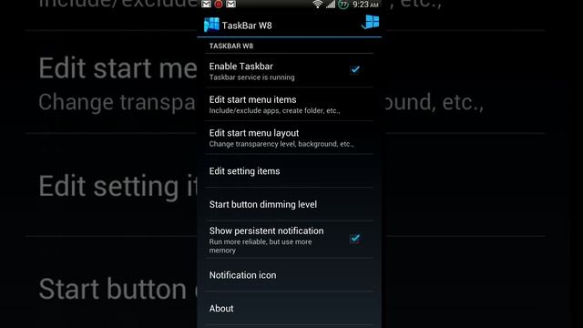 Taskbar - Windows 8 style start button for Android смотреть онлайн