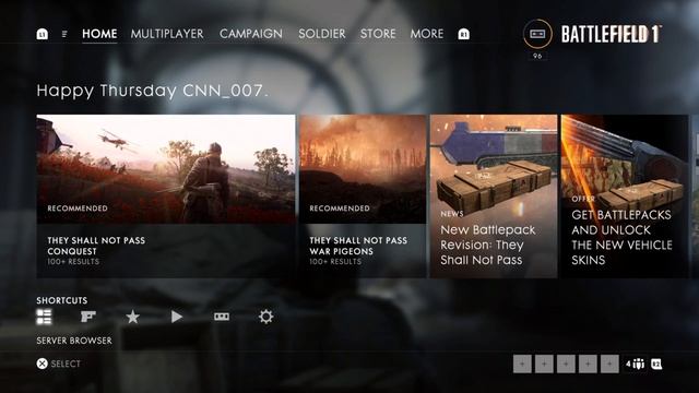 Battlefield™ 1 THEY SHALL NOT PASS main menu soundtrack!! (AMAZING) смотреть онлайн