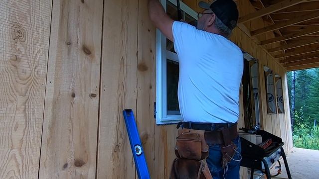 Off grid cabin build, we have windows смотреть онлайн