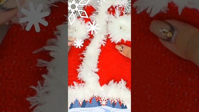 Костюмчик Санта Клауса для собаки крючком | Santa Claus suit for a dog crochet смотреть онлайн