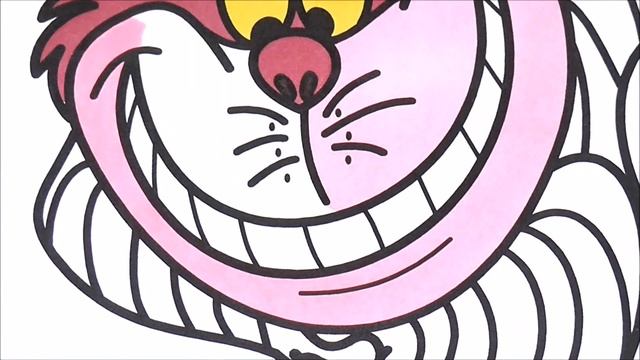 Чеширский Кот Рисуем Раскраски для малышей Видео для детей смотреть онлайн