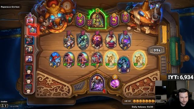 INSANE STATS From BLOOD GEMS!! | Hearthstone Battlegrounds смотреть онлайн